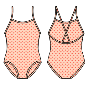 Fashion sewing patterns for Swim suit 7745